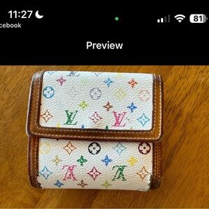 Louis Vuitton 2005 Authentic Murakami Wallet Elise Wallet